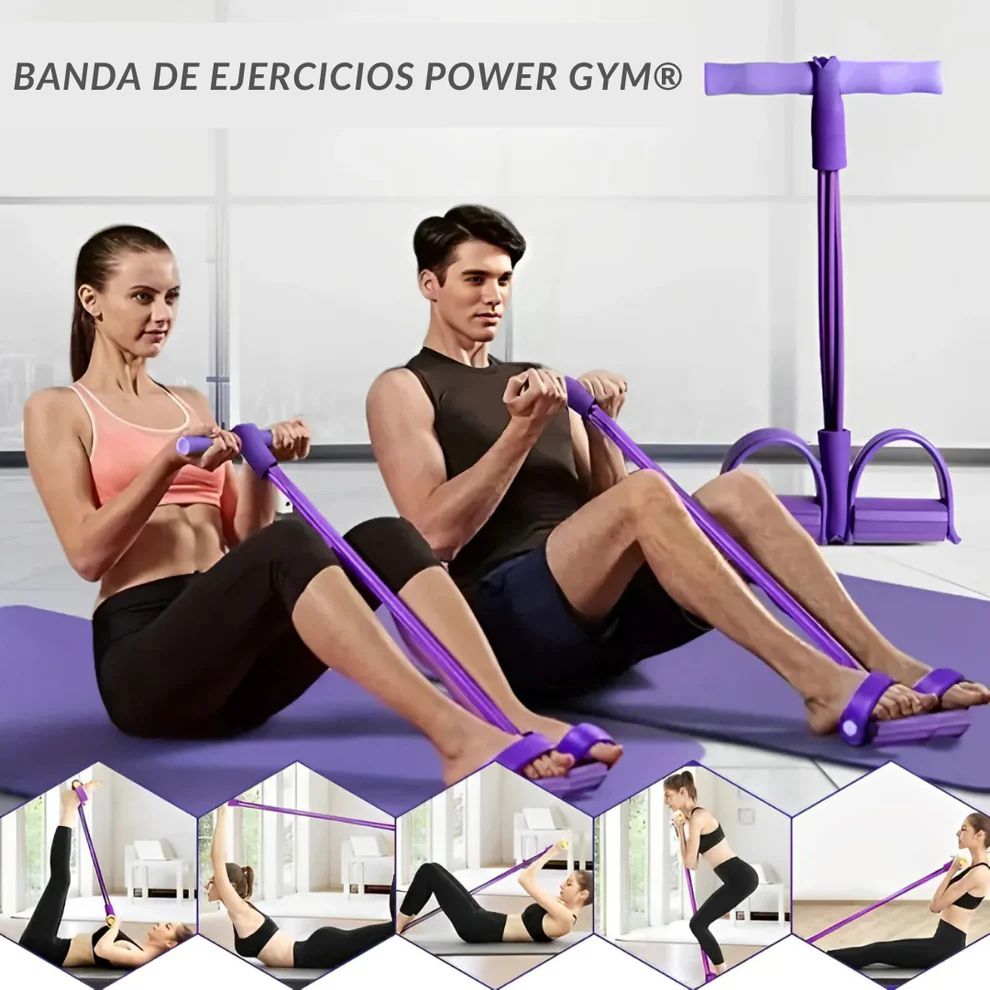 POWERBAND/ Banda de ejercicios + pedal de apoyo